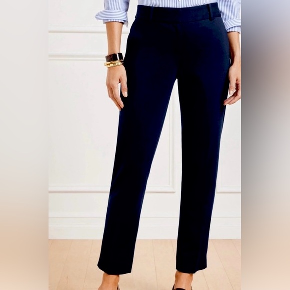 Talbots‎ Hampshire EUC Black Straight Leg Women’s Pants Sz 16 Elegant Style - Picture 1 of 11
